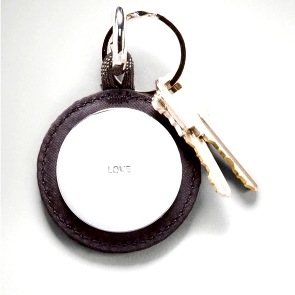 Lululemon BLACK Bag Charm & Keychain with Mirror BNWT - Picture 2 of 10